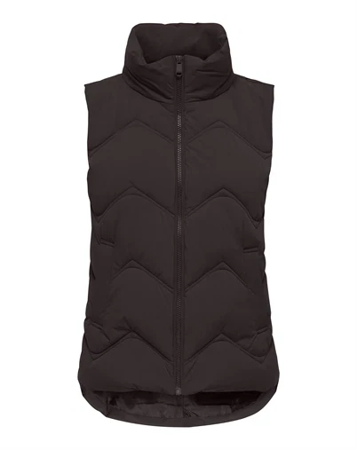 JDY - JDYPower Short Waistcoat Vest - Chocolate Torte 